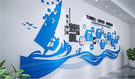 台江海浪主题文化墙如何设计？