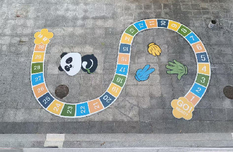 台江地面游戏彩绘