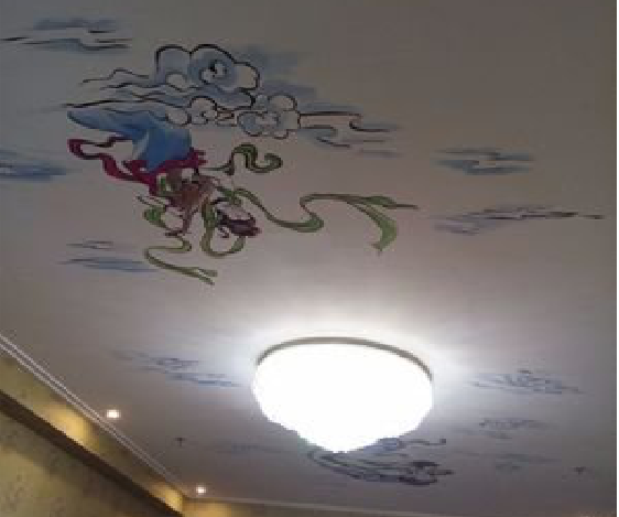 台江如何快速绘制天花板上的手绘墙？