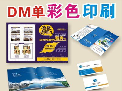 台江单页印刷，色彩搭配简单。